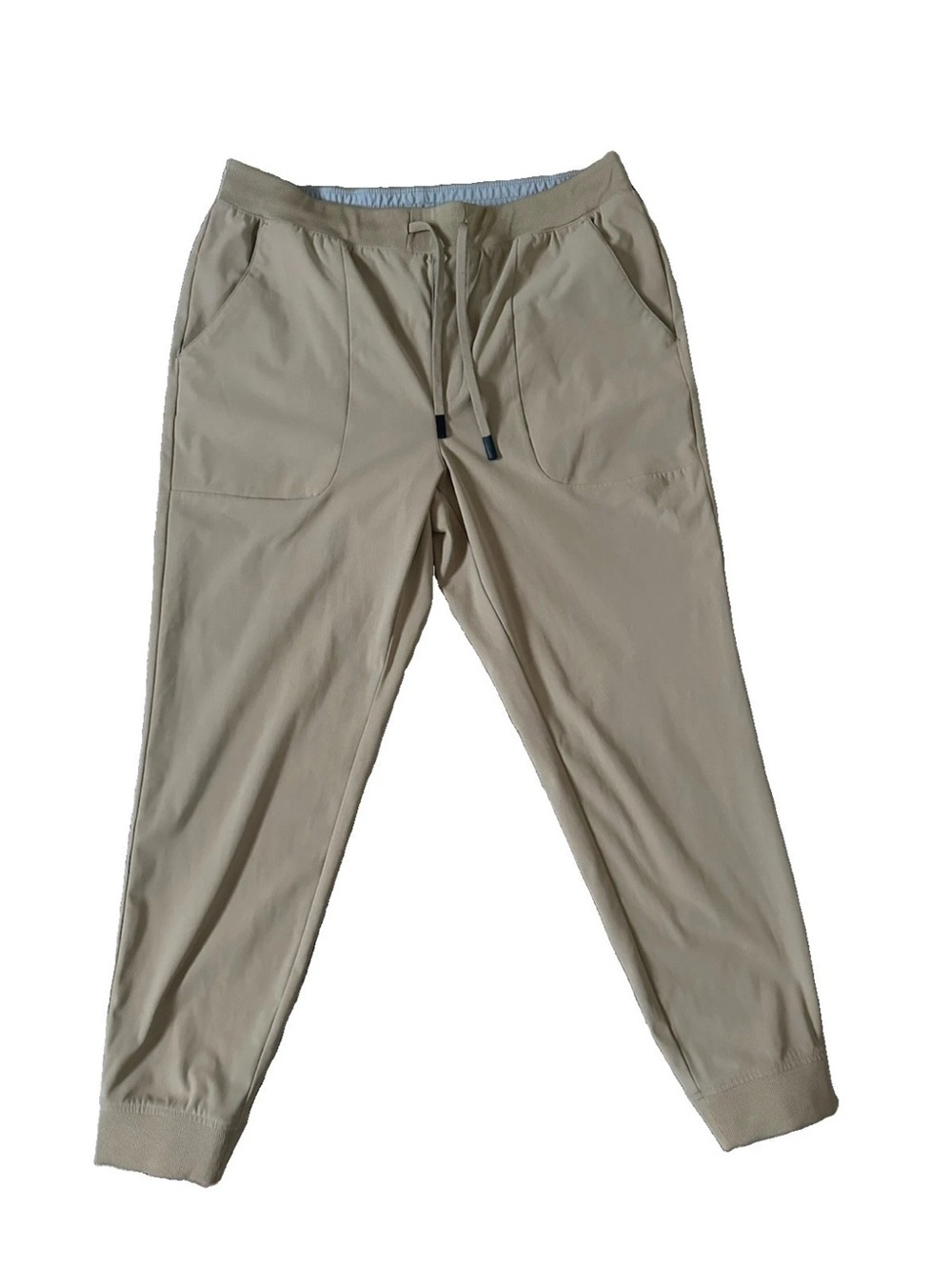 VRST Technical Joggers Mens Large Tan Khaki Performance Drawstring Casual Wear